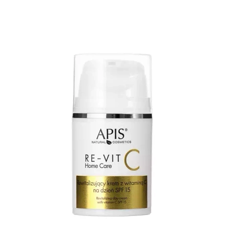 Apis - Re-Vit C Home Care - Revitalizing Day Cream with Vitamin C SPF15 - Rewitalizujący Krem z Witaminą C na Dzień - 50ml