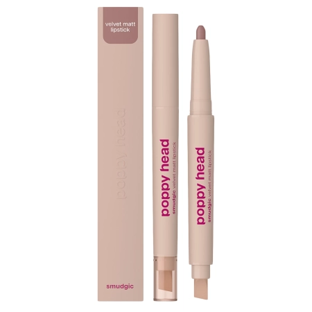 Poppy Head - Smudgic Velvet Matt Lipstick - Matowa Pomadka w Kredce - 01 Stone Veil - 0,85g