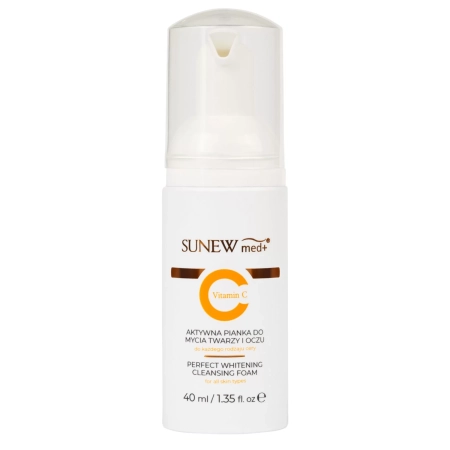 SunewMed+ - Aktywna Pianka do Mycia Twarzy i Demakijażu Oczu - 40ml
