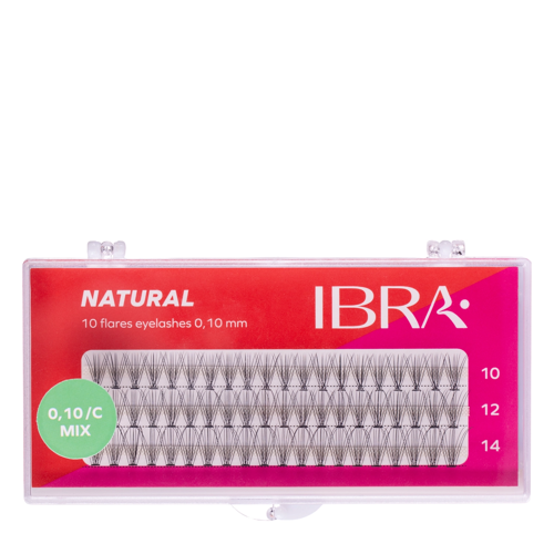 Ibra Makeup - Kępki Naturals 0,10 MIX - 10,12,14mm - 60szt