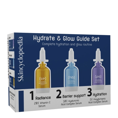 Skincyclopedia - Hydrate Guide Set - Nawilżająca Kuracja do Twarzy - 3x15ml