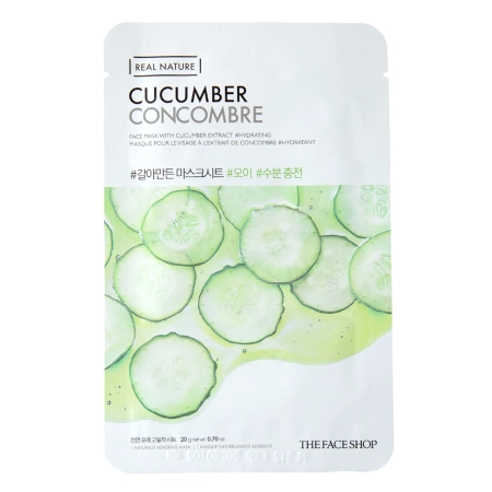 The Face Shop - Natural Mask - Cucumber - Maska w Płachcie z Ogórkiem - 20g