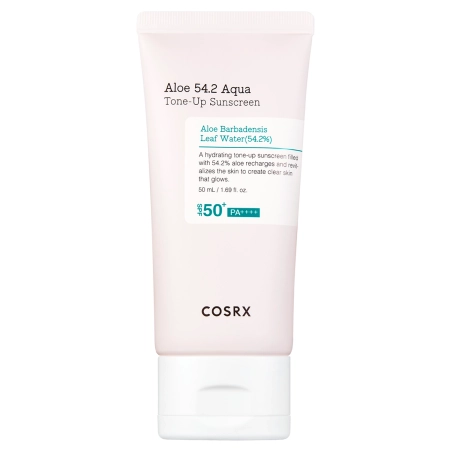 COSRX - Aloe 54.2 Aqua Tone-Up Sunscreen SPF50+/PA++++ - Nawilżający Krem z Filtrem Przeciwsłonecznym - 50ml