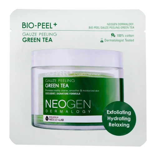 Neogen - Dermalogy Bio-Peel Gauze Peeling - Green Tea - Złuszczający Płatek do Twarzy - 9,5ml/1szt