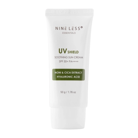 Nine Less - Essentials UV Shield Soothing Sun Cream SPF 50+/PA++++ - Nawilżający Krem z Filtrem - 50g