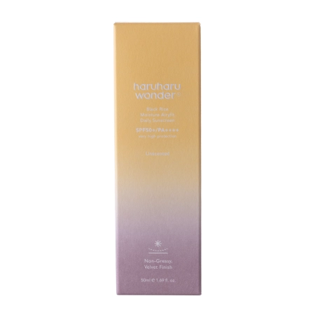 Haruharu Wonder - Black Rice Pure Mineral Relief Daily Sunscreen SPF50+/PA++++ - Nawilżający Krem do Twarzy z Filtrami Fizycznymi - 50ml