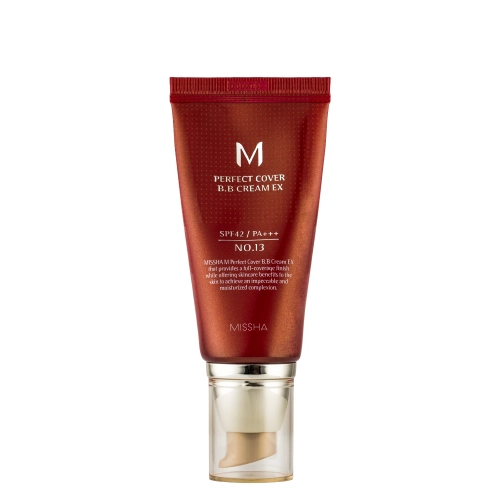 Missha - M Perfect Cover BB Cream EX SPF42/PA+++ - Kryjący Krem BB EX - No.13 Bright Beige - 50ml
