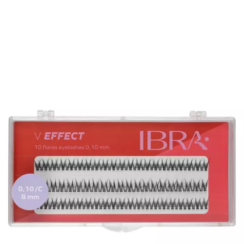 Ibra Makeup - Kępki V Effect 0,10 - 8mm - 60szt
