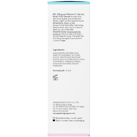 Geek & Gorgeous - C-Glow - Serum z Witaminą C 15% - 30ml