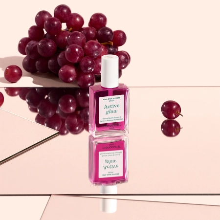 Manucurist - Active - Active Glow - Pielęgnujący Lakier 2w1 - Grape - 15ml