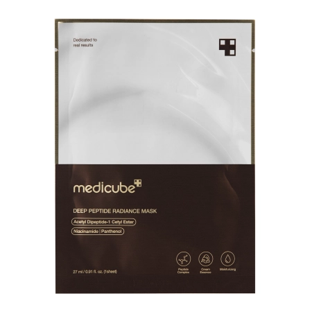 Medicube - Deep Peptide Mask - Rozświetlająca Maska w Płachcie do Twarzy z Peptydami - 1szt/27ml