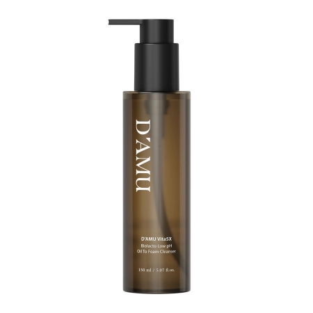 D’AMU - Vita5X BioLacto Mild Acidic Oil-to-Foam Cleanser - Olejkowa Emulsja do Demakijażu i Oczyszczania Twarzy - 150ml