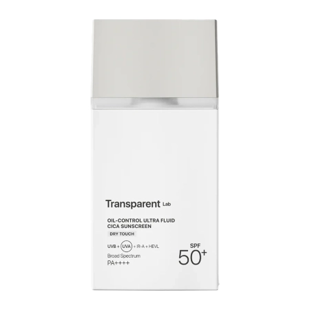 Transparent Lab - Oil Control Ultra Fluid Cica Sunscreen - Matujący Krem SPF50+ - 100ml