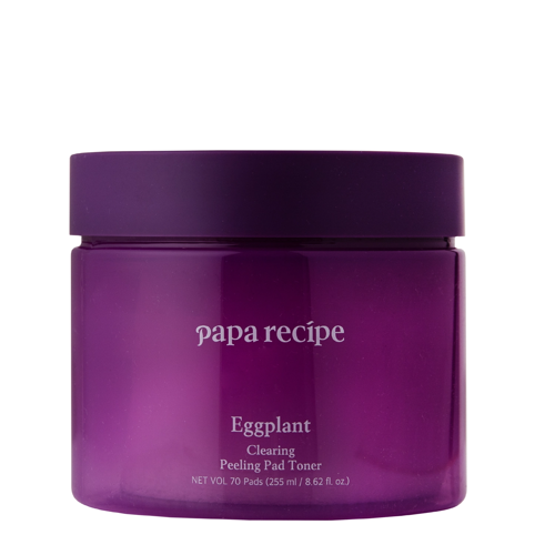 Papa Recipe - Eggplant Clearing Peeling Pad Toner - Peelingujące Płatki do Twarzy - 70szt. - OUTLET
