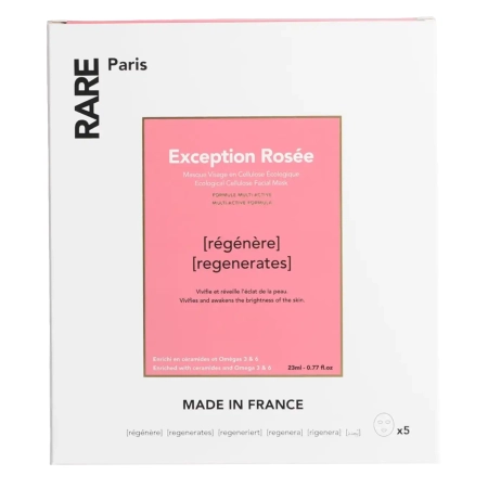 Rare Paris - Exception Rosée Box - Zestaw Regenerujących Masek w Płachcie - 5x23ml