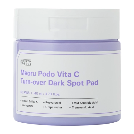 Sungboon Editor - Meoru Podo VitaC Dark Spot Pad - Rozjaśniające Płatki do Twarzy - 60szt/140ml
