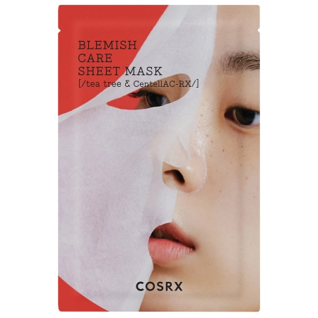 COSRX - AC Collection Blemish Care Sheet Mask - Maska ​​w Płachcie Zwalczająca Niedoskonałości Skóry z Ekstraktem z Drzewa Herbacianego - 26g