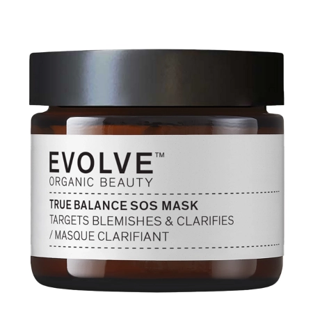 Evolve Organic Beauty - True Balance SOS Mask - Maska z Glinki Zmniejszająca Widoczność Porów - 60ml