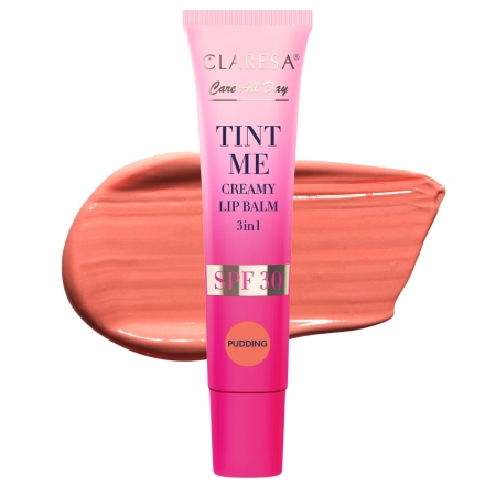 Claresa - Tint Me Creamy Lip Balm 3in1 SPF 30 - Koloryzujący Balsam Do Ust Z Filtrem SPF 30 - Pudding - 12 ml