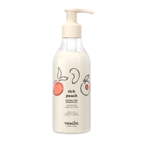 Resibo - Rich Peach - Natural Face Washing Gel - Naturalny Żel Myjący do Twarzy - 250ml