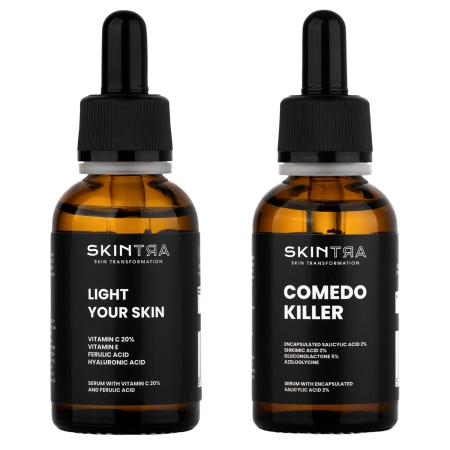 Zestaw - SkinTra Clear & Bright Duo - 30ml + 30ml