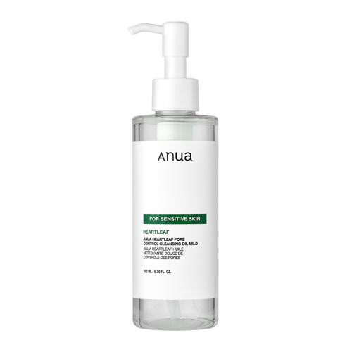 Anua - Heartleaf Pore Control Cleansing Oil Mild - Łagodny Olejek do Oczyszczania Twarzy - 200ml OUTLET