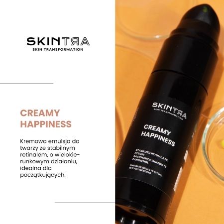 SkinTra - Creamy Happiness - Emulsja z Retinalem 0,1% w Cyklodekstrynach - 30ml OUTLET
