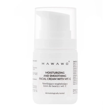 Mawawo - Moisturizing and Smoothing Facial Cream With Vit. C - Nawilżająco-Wygładzający Krem - 50ml