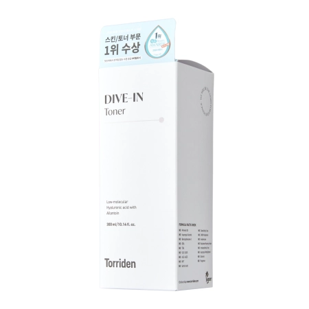 Torriden - Dive-In - Low Molecule Hyaluronic Acid Toner - Tonik Kojąco-Nawilżający z Kwasem Hialuronowym i Pantenolem - 300ml