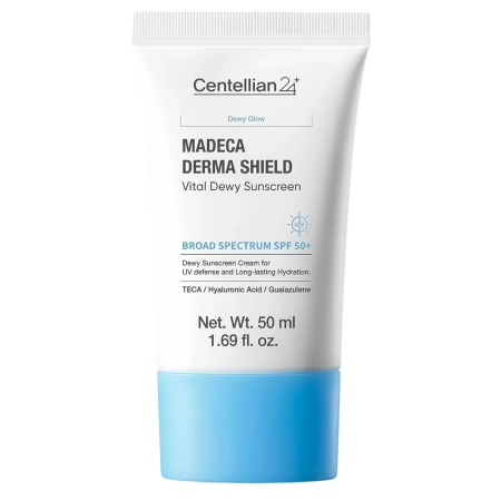 Centellian24 - Madeca Derma Shield Safe Moisture Sun Cream - Nawilżacjący Krem do Twarzy z SPF 50+ PA++++ - 50ml	
