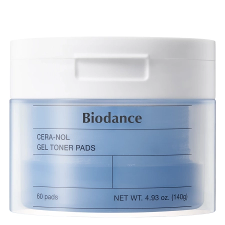 Biodance - Cera-nol Gel Toner Pads - Żelowe Płatki Nawilżające do Twarzy - 60szt