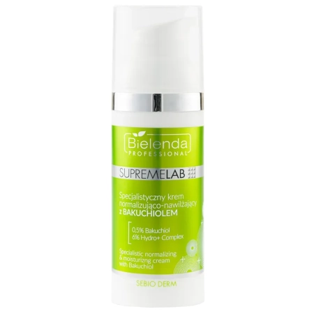 Bielenda Professional - Supremelab - Sebio Derm - Specjalistyczny Krem Normalizująco-Nawilżający z Bakuchiolem - 50ml