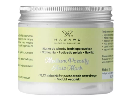  Mawawo - Medium Porosity Hair Mask - Maska do Włosów Średnioporowatych - 200ml