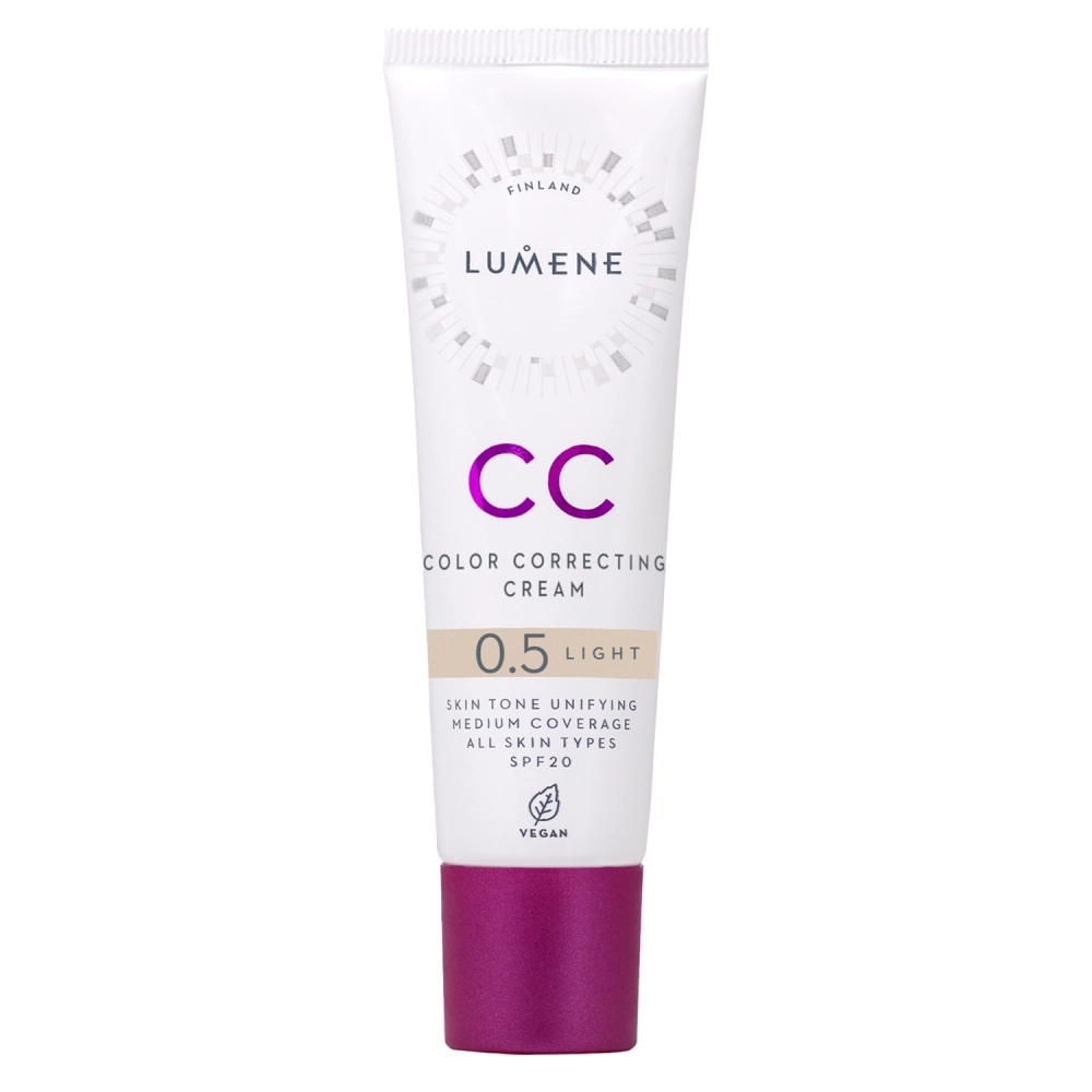 Lumene - CC Color Correcting Cream SPF 20 - Korygujący Podkład CC - 0,5 Light - 30ml