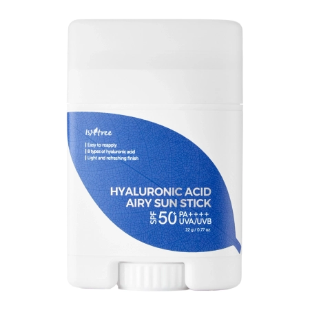 Isntree - Hyaluronic Acid Airy Sun Stick SPF 50+ PA ++++  - Krem Przeciwsłoneczny w Sztyfcie - 22g