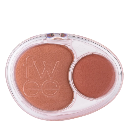 Fwee - Mellow Dual Blusher - Podwójny Róż do Policzków - ND02 Down Tempo - 7,2g