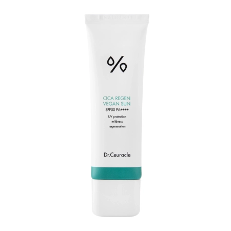 Dr.Ceuracle - Cica Regen Vegan Sun SPF50+/PA ++++ - Kojący Krem z Filtrem - 50ml