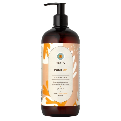 HairTry - Push Up - Szampon dodający sprężystości i objętości - 500 ml
