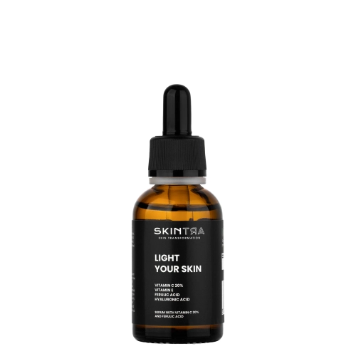 SkinTra - Light Your Skin - Serum z Witaminą C 20% i Kwasem Ferulowym - 30ml