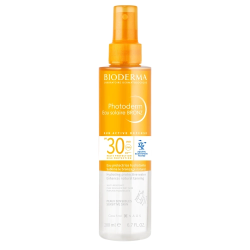 Bioderma - Photoderm Eau Solaire Bronz - Nawilżająca Dwufazowa Woda Ochronna SPF30 - 200ml