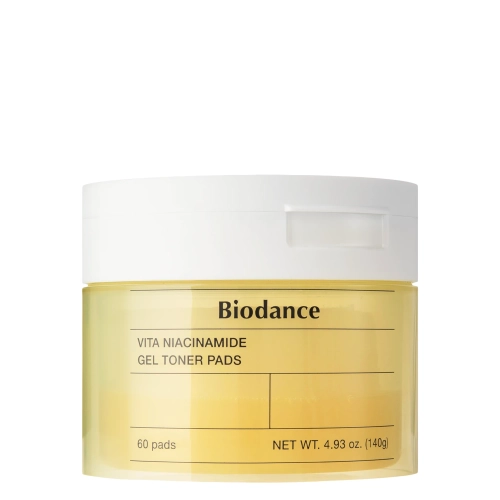 Biodance - Vita Niacinamide Gel Toner Pads - Rozświetlające Płatki do Twarzy - 60szt