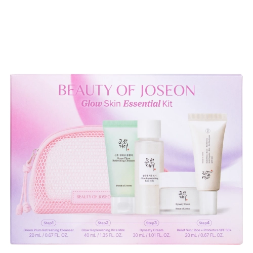 Beauty of Joseon - Glow Skin Essential Kit - Zestaw Kosmetyków do Pielęgnacji Twarzy - 20ml+40ml+30ml+20ml