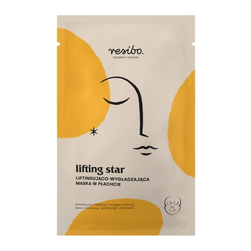 Resibo - Lifting Star - Liftingująco - Wygładzająca Maska w Płachcie - 1szt