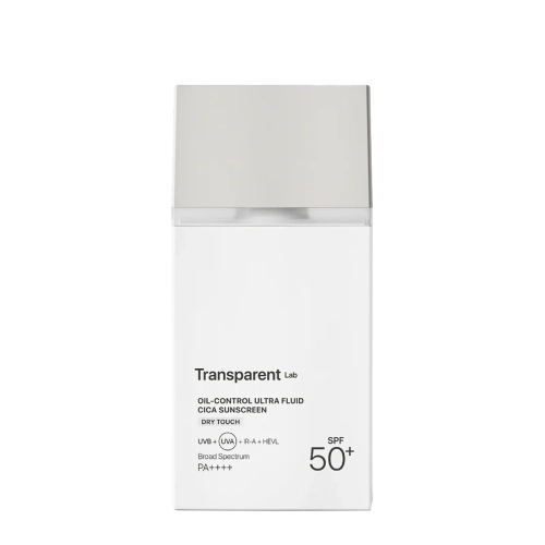 Transparent Lab - Oil Control Ultra Fluid Cica Sunscreen - Matujący Krem SPF50+ - 100ml