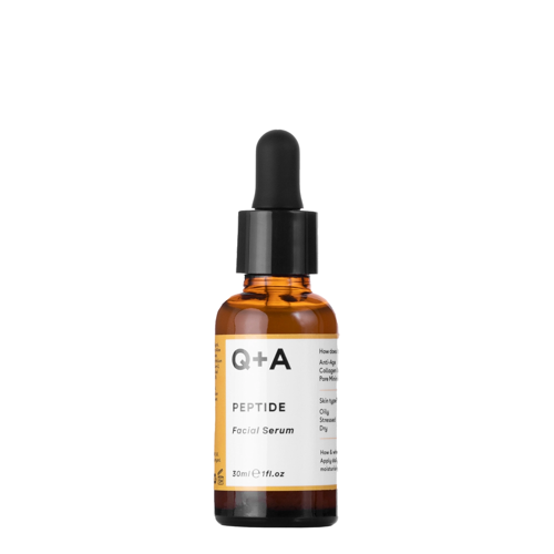 Q+A - Peptide - Facial Serum - Nawilżająco-Regenerujące Serum do Twarzy z Peptydami - 30ml