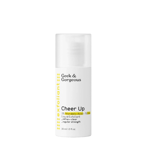 Geek & Gorgeous - Cheer Up - Średni Eksfoliant do Cery Mieszanej i Trądzikowej z 6% Kwasów Migdałowego i BHA - 30ml