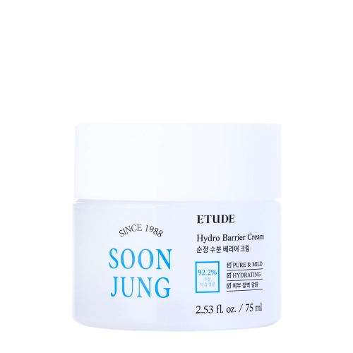 Etude House - Soon Jung Hydro Barrier Cream - Delikatny Krem Łagodzący - 75ml
