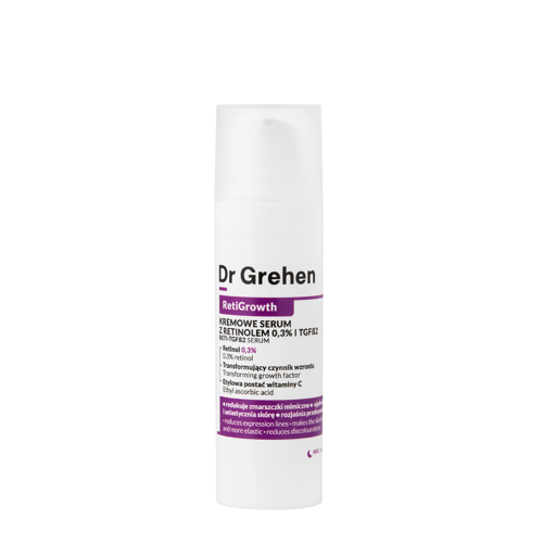 Dr Grehen - RetiGrowth - Reti-TGF Serum - Kremowe Serum z Retinolem 0,3% i Czynnikiem Wzrostu - 30ml