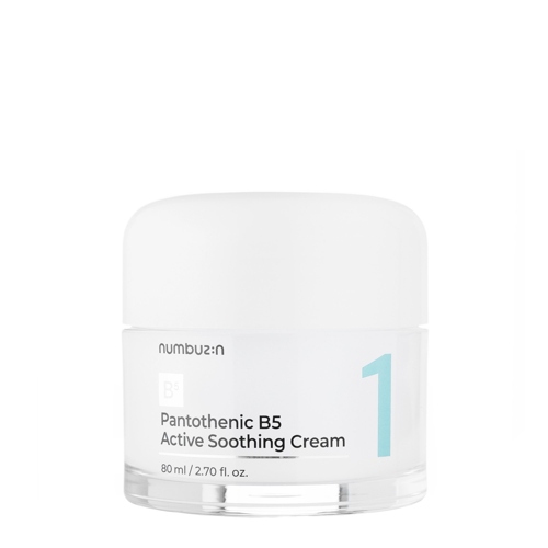 Numbuzin - No.1 Pantothenic B5 Active Soothing Cream - Kojący Krem do Twarzy - 80ml