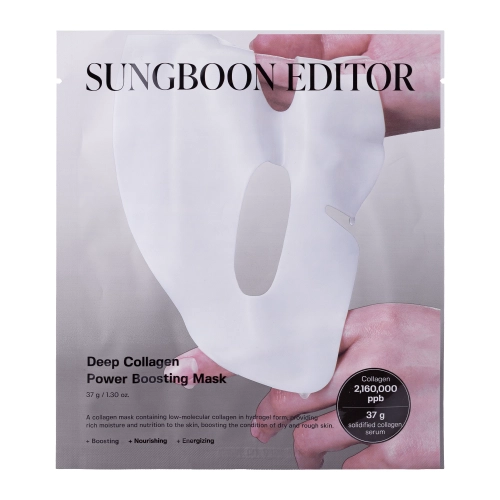 Sungboon Editor - Deep Collagen Power Boosting Mask - Liftingująca Maska Hydrożelowa do Twarzy - 1szt/37g